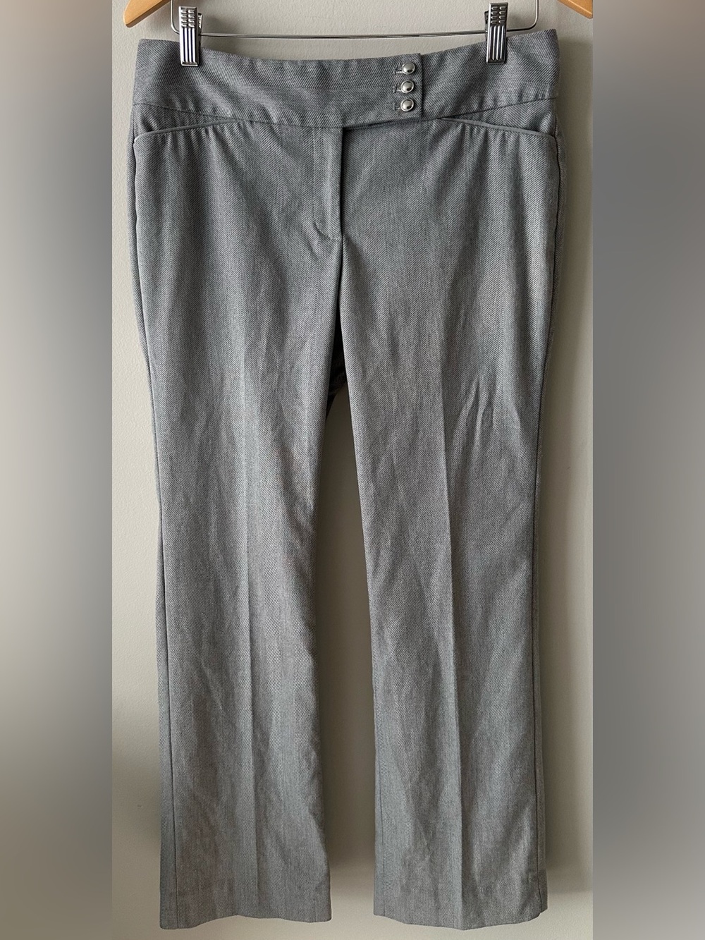 White House Black Market legacy 6R modern bootcut pants gray